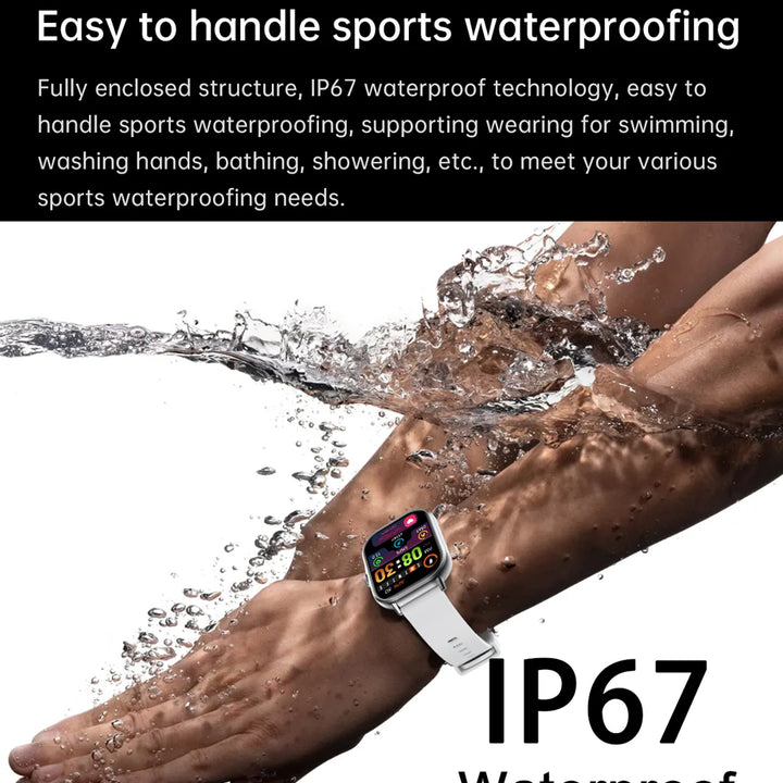 2025 Smartwatch 2.01" – Bluetooth Calls & Music, Waterproof, Fitness Tracker