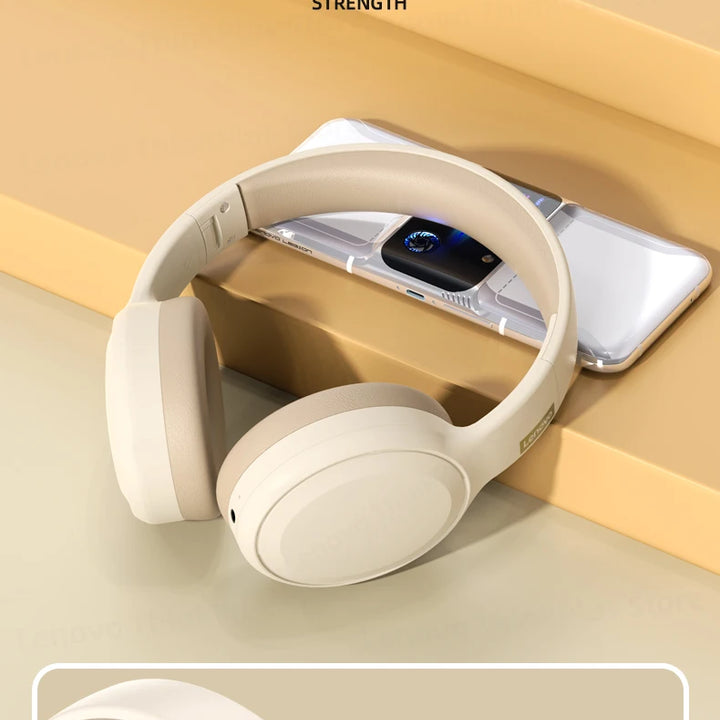 Original Lenovo TH30 Wireless Bluetooth Earphones – Foldable Headset for Sports and Gaming
