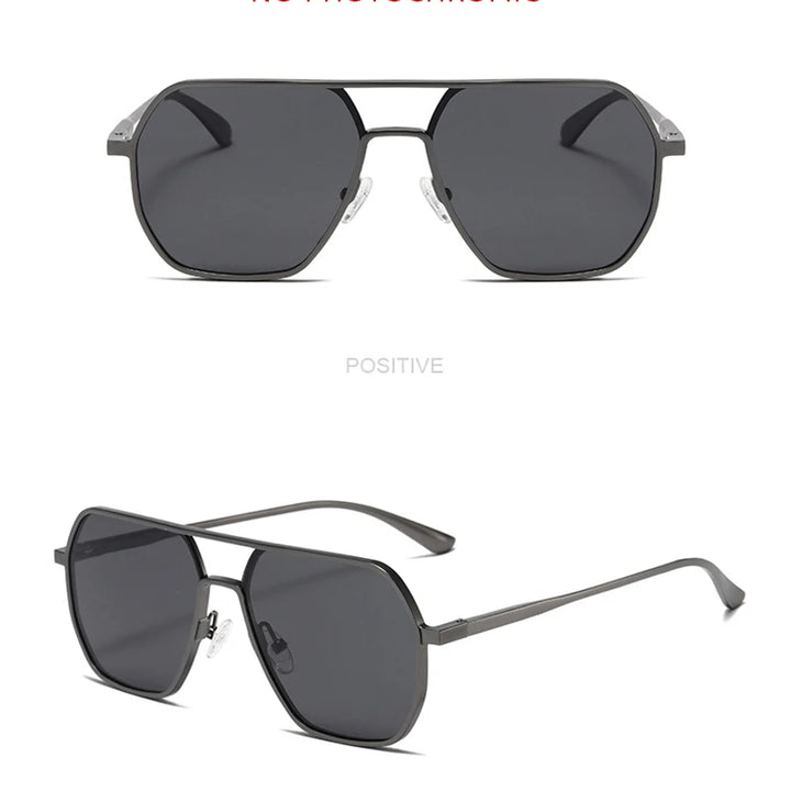 Luxury Metal Photochromic Sunglasses – Polarized, Chameleon Lenses, UV400