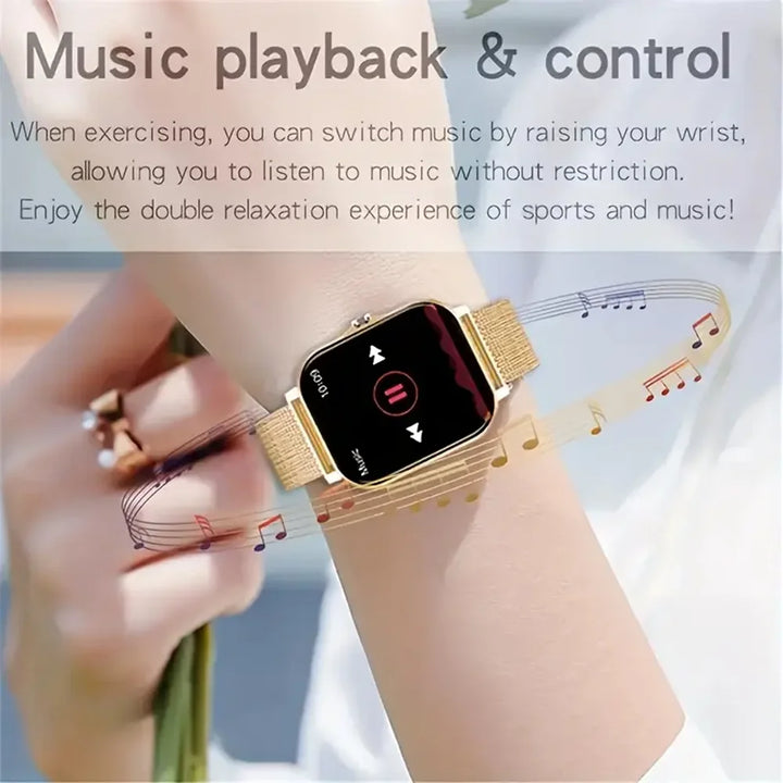KESHUYOU 2025 Smart Watch – Bluetooth Calling, Blood Oxygen & Blood Pressure Monitor for Men and Women