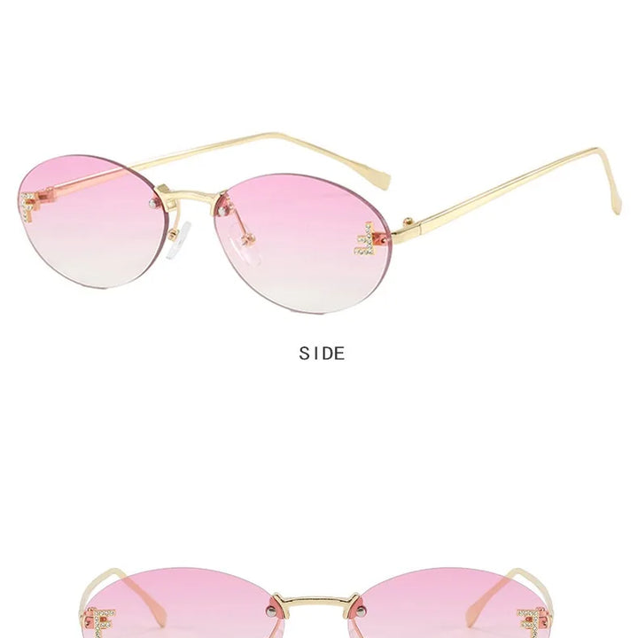 Stylish Retro Oval Sunglasses - Perfect for Driving & Everyday Style