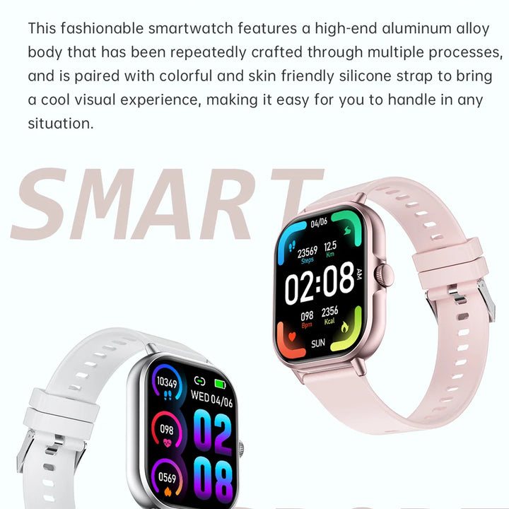 2025 Smartwatch 2.01" – Bluetooth Calls & Music, Waterproof, Fitness Tracker