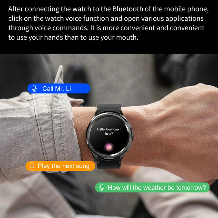 Watch 6 Classic Smartwatch – Bluetooth Call, GPS, Fitness, 2025 New