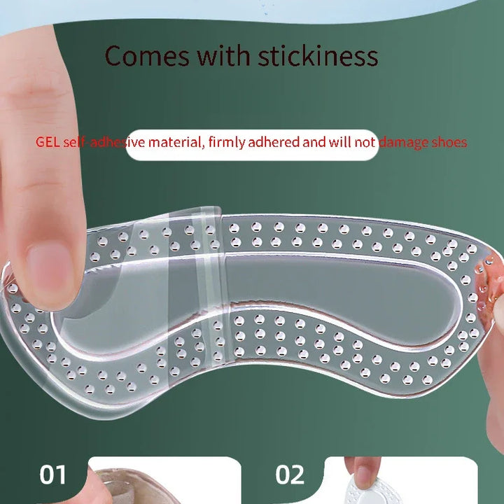 Pair Gel Heel Protectors – Women’s Silicone Cushion Shoe Pads for High Heels, Non-Slip Adjustable