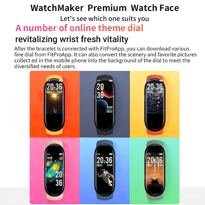 Smart Watch M6 Men Women Fitness Smart Bracelet Sports
