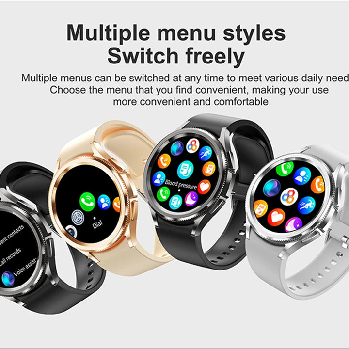 Watch 6 Classic Smartwatch – Bluetooth Call, GPS, Fitness, 2025 New