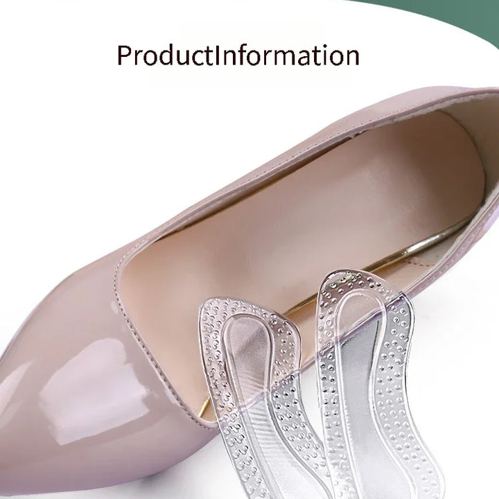 Pair Gel Heel Protectors – Women’s Silicone Cushion Shoe Pads for High Heels, Non-Slip Adjustable