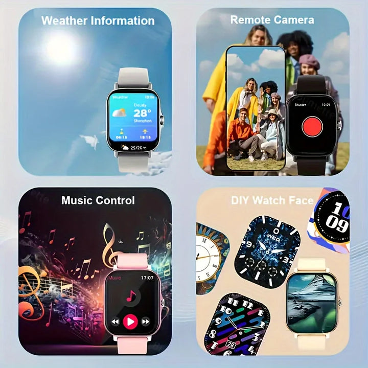 KESHUYOU Smartwatch 2025 – Call, Messages, Sport & Sleep Tracking