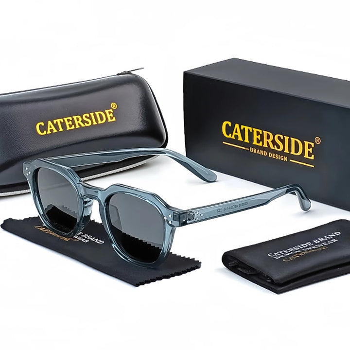 Retro Polarized Sunglasses CATERSIDE – Ultralight TR90 Frame - Men/Women