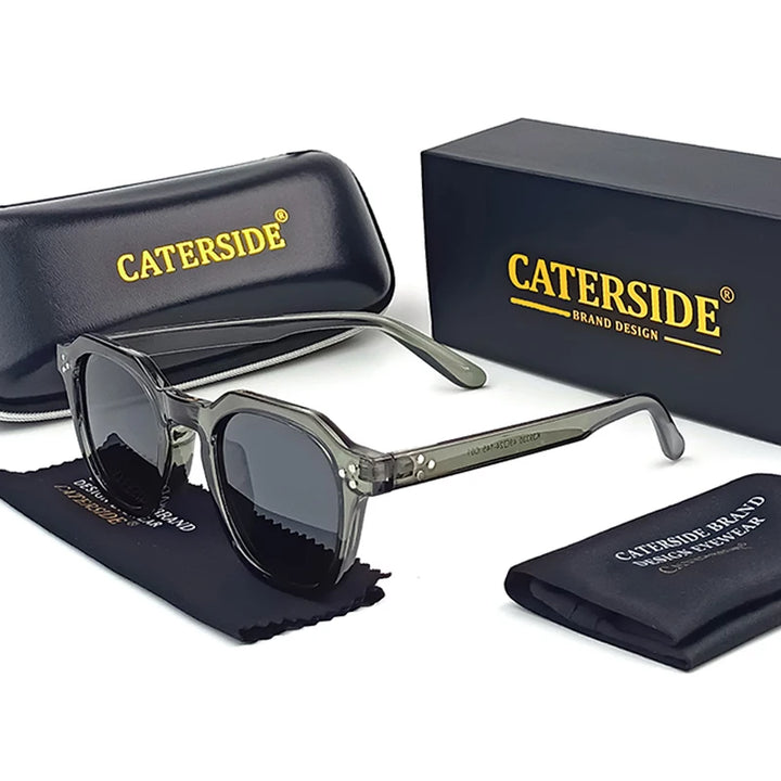 Retro Polarized Sunglasses CATERSIDE – Ultralight TR90 Frame - Men/Women