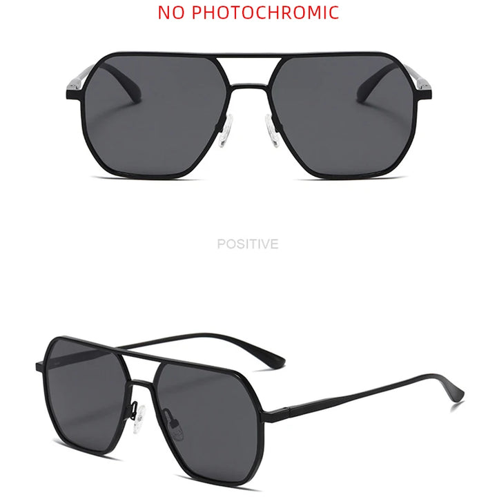 Luxury Metal Photochromic Sunglasses – Polarized, Chameleon Lenses, UV400