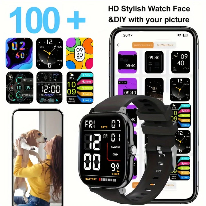KESHUYOU Smartwatch 2025 – Call, Messages, Sport & Sleep Tracking