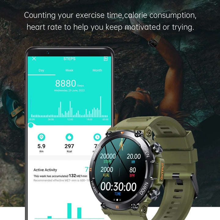 K56Pro Smartwatch – 1.39" HD Screen, Heart Rate, Sport, Long Battery