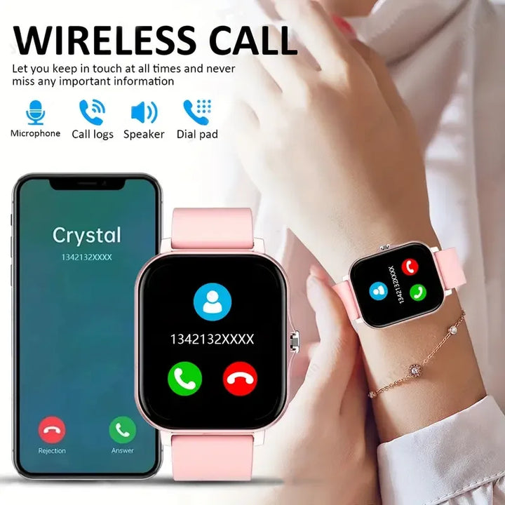 KESHUYOU 2025 Smart Watch – Bluetooth Calling, Blood Oxygen & Blood Pressure Monitor for Men and Women