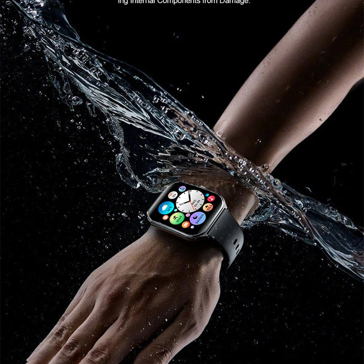 2025 Ultra-Thin Smartwatch 7.5mm – 1.96" AMOLED, BT Calls, Fitness, Waterproof