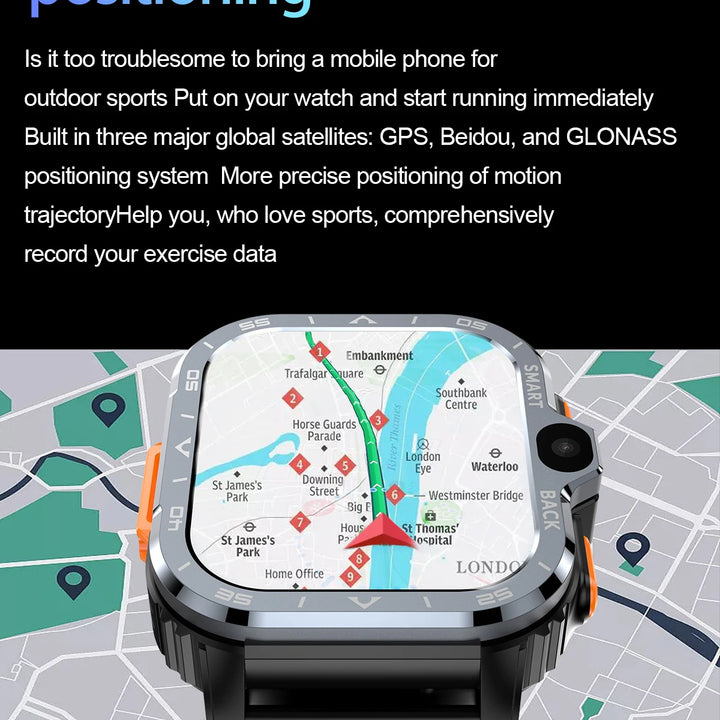 Valdus Smart Watch PGD – Dual Camera, NFC, 4G SIM, Fast Internet