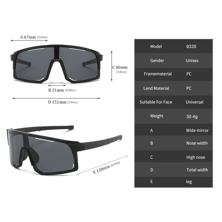 Road Bike Sports Glasses – Polarized Lenses, Outdoor Riding