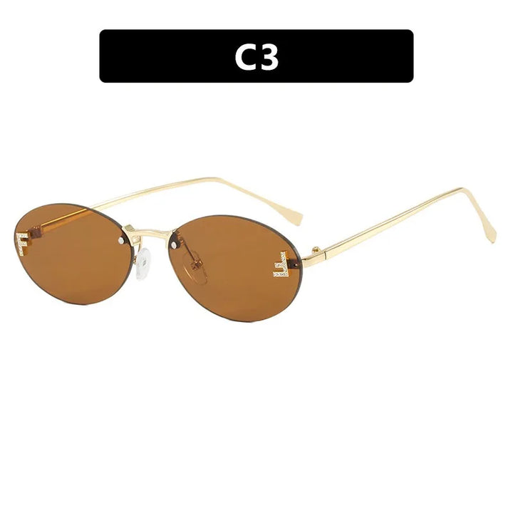 Stylish Retro Oval Sunglasses - Perfect for Driving & Everyday Style