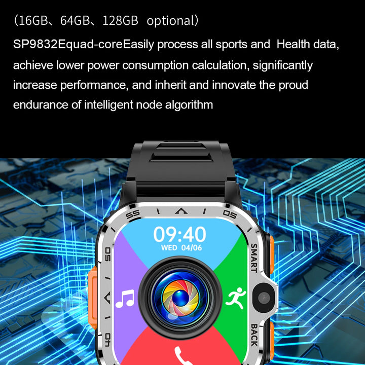 Valdus Smart Watch PGD – Dual Camera, NFC, 4G SIM, Fast Internet