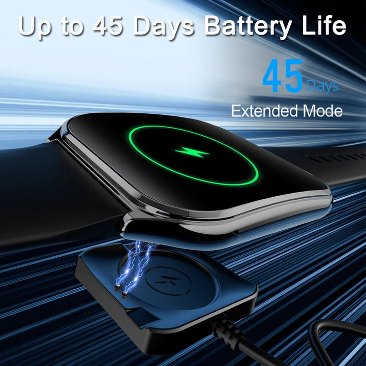 2025 Ultra-Thin Smartwatch 7.5mm – 1.96" AMOLED, BT Calls, Fitness, Waterproof