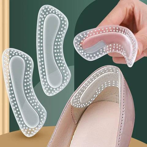 Pair Gel Heel Protectors – Women’s Silicone Cushion Shoe Pads for High Heels, Non-Slip Adjustable