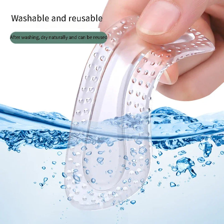 Pair Gel Heel Protectors – Women’s Silicone Cushion Shoe Pads for High Heels, Non-Slip Adjustable
