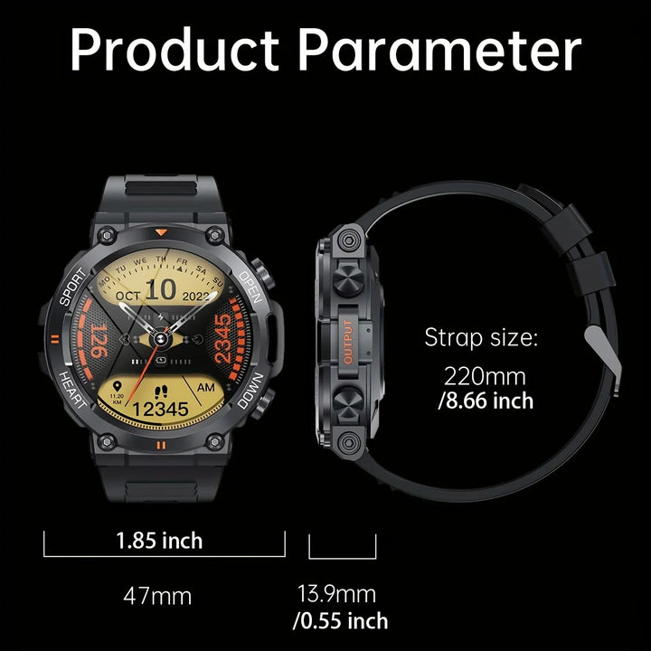 K56Pro Smartwatch – 1.39" HD Screen, Heart Rate, Sport, Long Battery