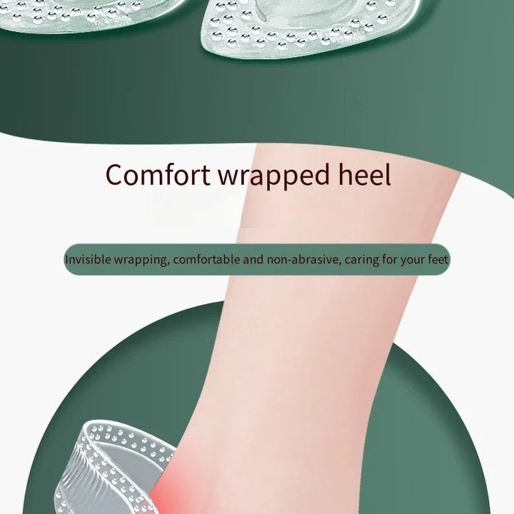 Pair Gel Heel Protectors – Women’s Silicone Cushion Shoe Pads for High Heels, Non-Slip Adjustable