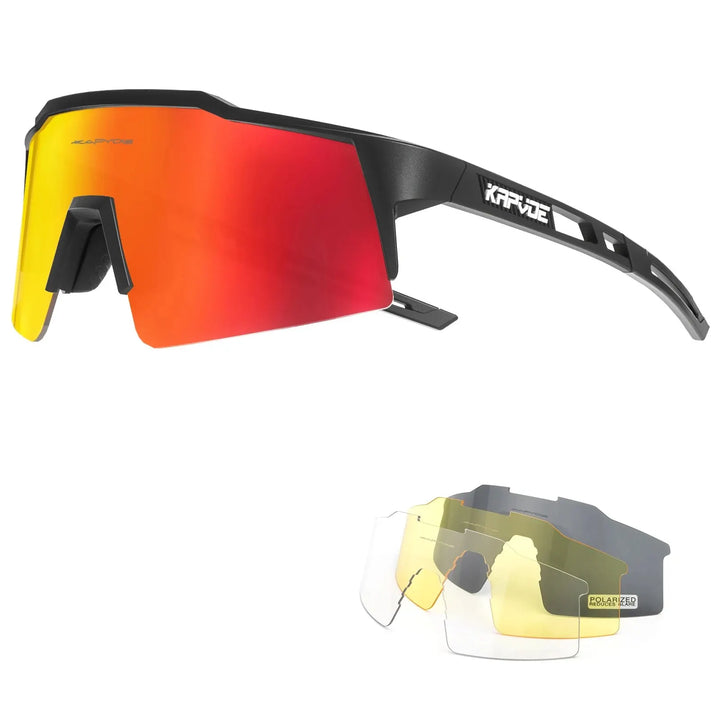 Ultra Light Kapvoe Cycling Glasses – Polarized, MTB & Road, Outdoor Sports