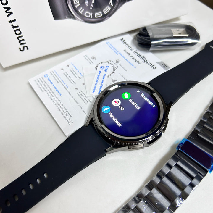 Watch 6 Classic Smartwatch – Bluetooth Call, GPS, Fitness, 2025 New