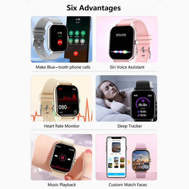 ConnectLife Smartwatch 2025 Fitness Clock Sports
