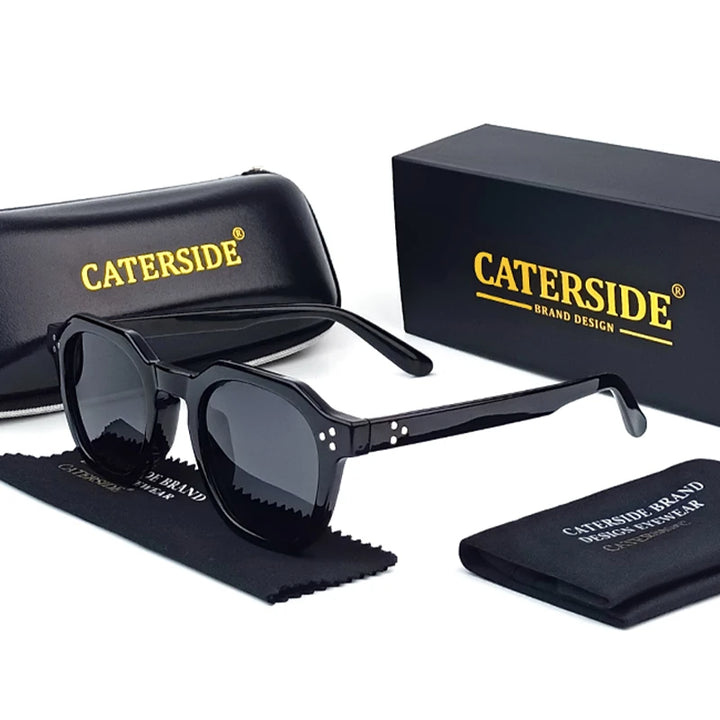 Retro Polarized Sunglasses CATERSIDE – Ultralight TR90 Frame - Men/Women