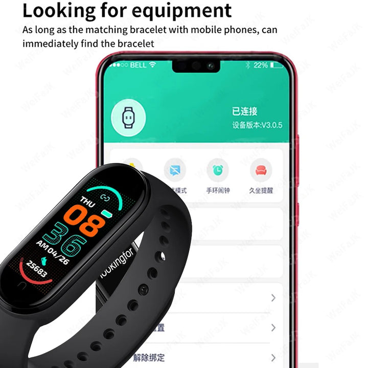 Smart Watch M6 Men Women Fitness Smart Bracelet Sports