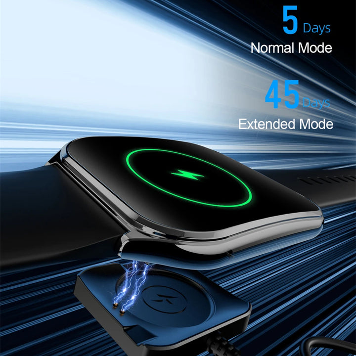 2025 Ultra-Thin Smartwatch 7.5mm – 1.96" AMOLED, BT Calls, Fitness, Waterproof