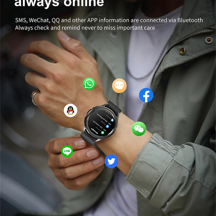 Watch 6 Classic Smartwatch – Bluetooth Call, GPS, Fitness, 2025 New