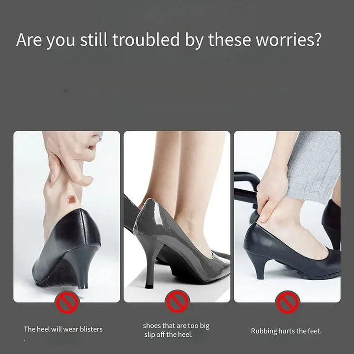 Pair Gel Heel Protectors – Women’s Silicone Cushion Shoe Pads for High Heels, Non-Slip Adjustable