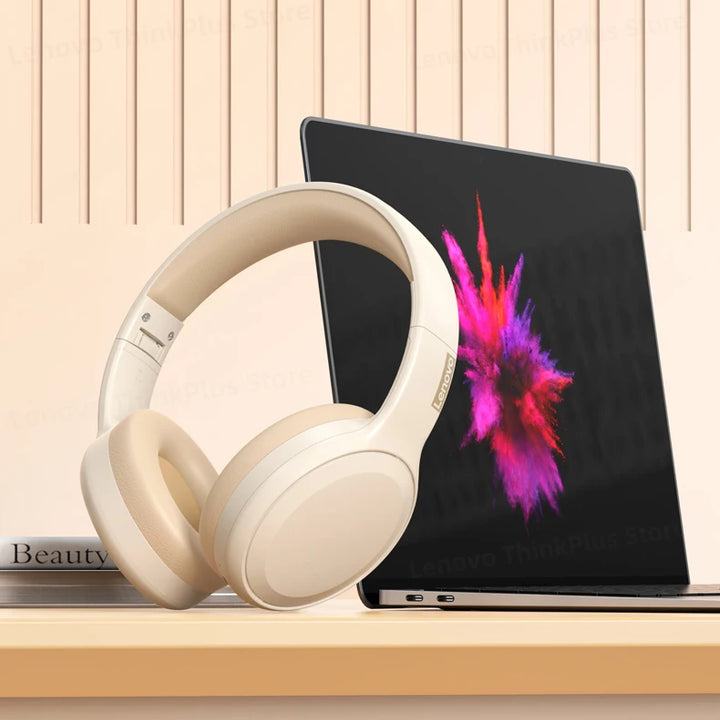 Original Lenovo TH30 Wireless Bluetooth Earphones – Foldable Headset for Sports and Gaming