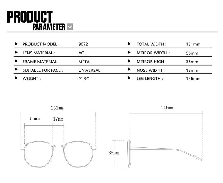 Stylish Retro Oval Sunglasses - Perfect for Driving & Everyday Style