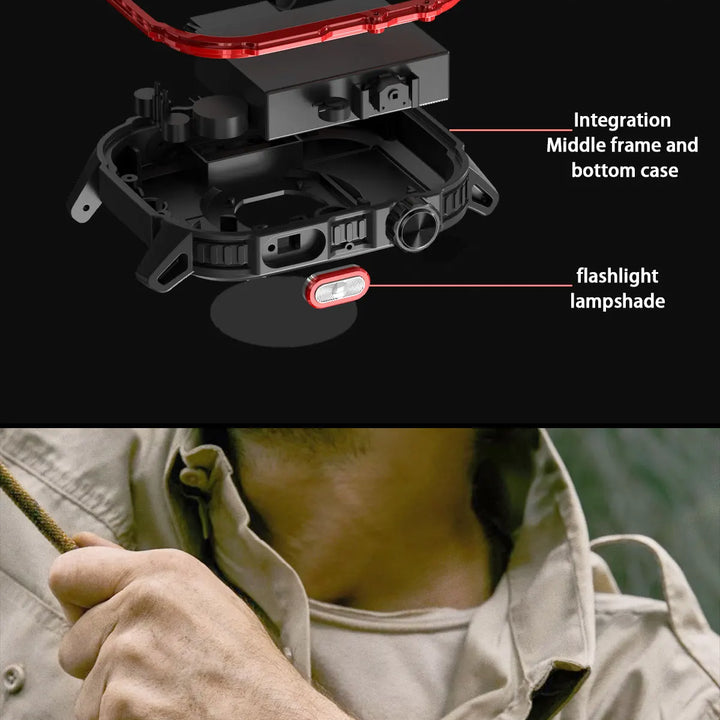 Next-Gen Wearable: LED Flashlight Smartwatch for Men - 600mAh, Bluetooth Calls & Heart Rate