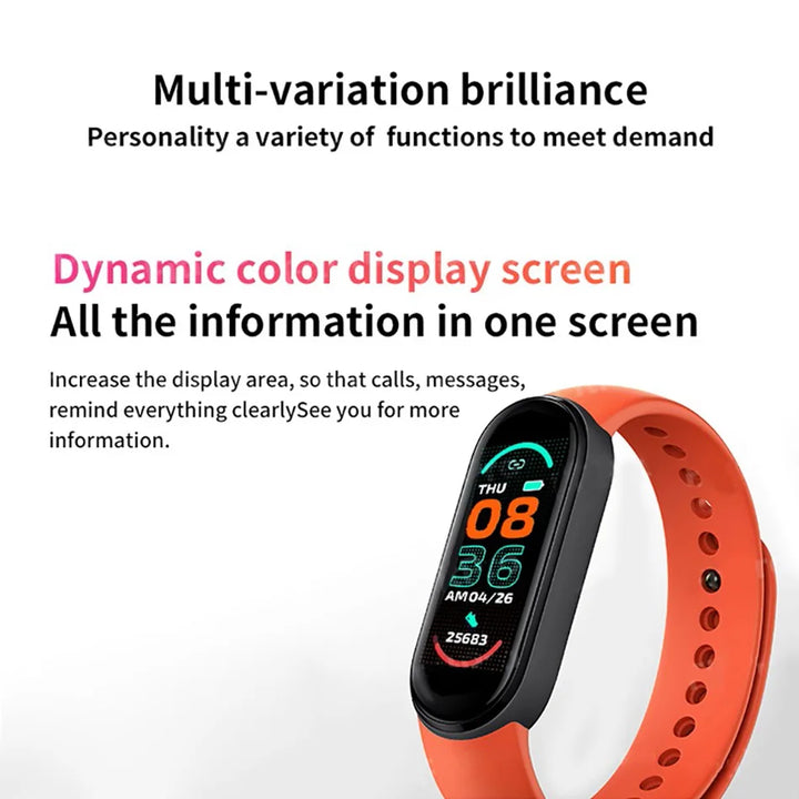 Smart Watch M6 Men Women Fitness Smart Bracelet Sports