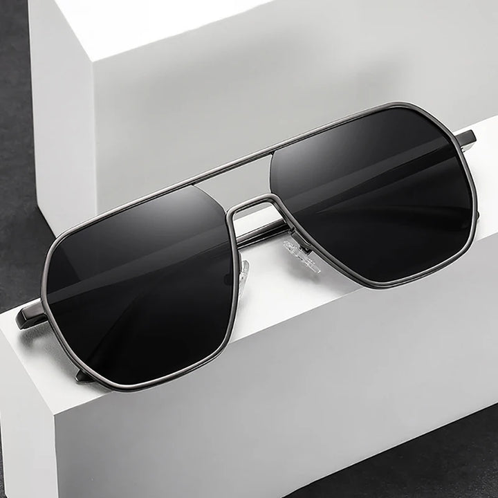 Luxury Metal Photochromic Sunglasses – Polarized, Chameleon Lenses, UV400