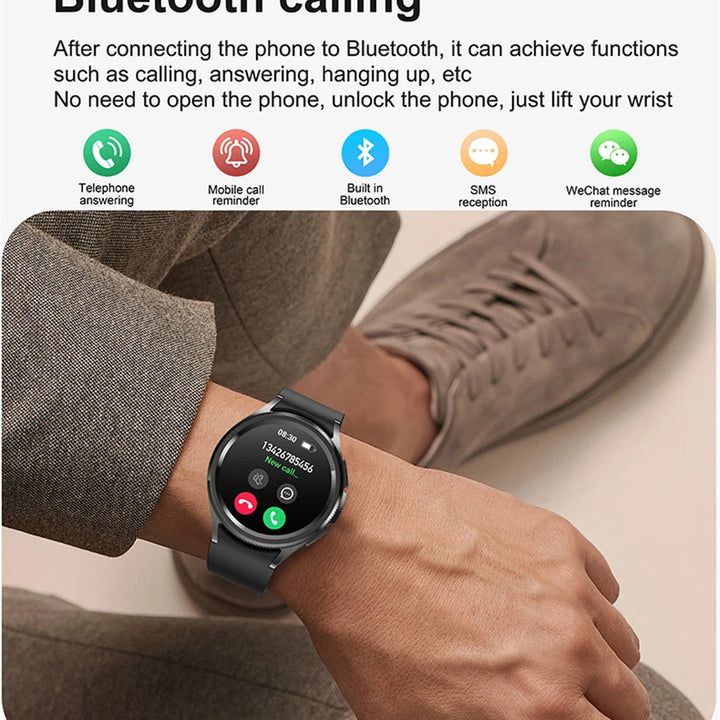 Watch 6 Classic Smartwatch – Bluetooth Call, GPS, Fitness, 2025 New