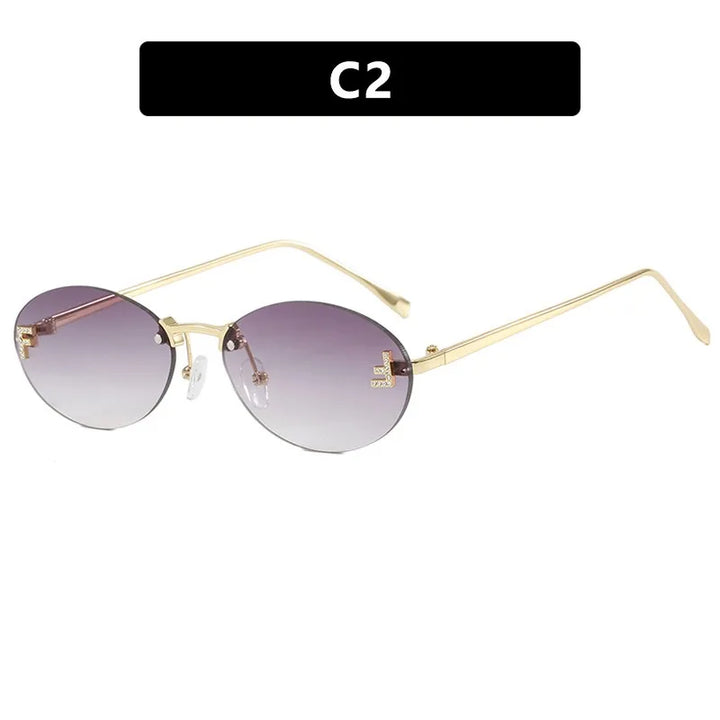 Stylish Retro Oval Sunglasses - Perfect for Driving & Everyday Style