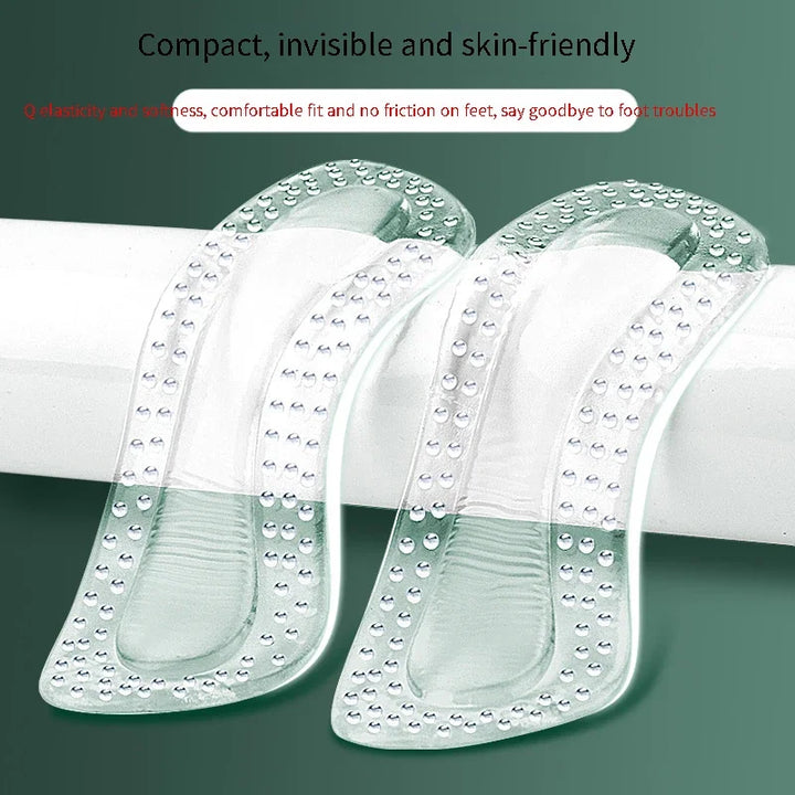 Pair Gel Heel Protectors – Women’s Silicone Cushion Shoe Pads for High Heels, Non-Slip Adjustable