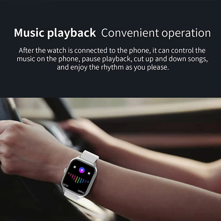 H9 Pro MAX Smartwatch – 2.01" Display, BT Calls, Fitness, Alerts