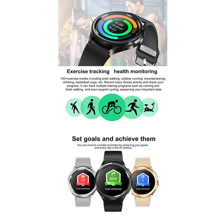 Watch 6 Classic Smartwatch – Bluetooth Call, GPS, Fitness, 2025 New