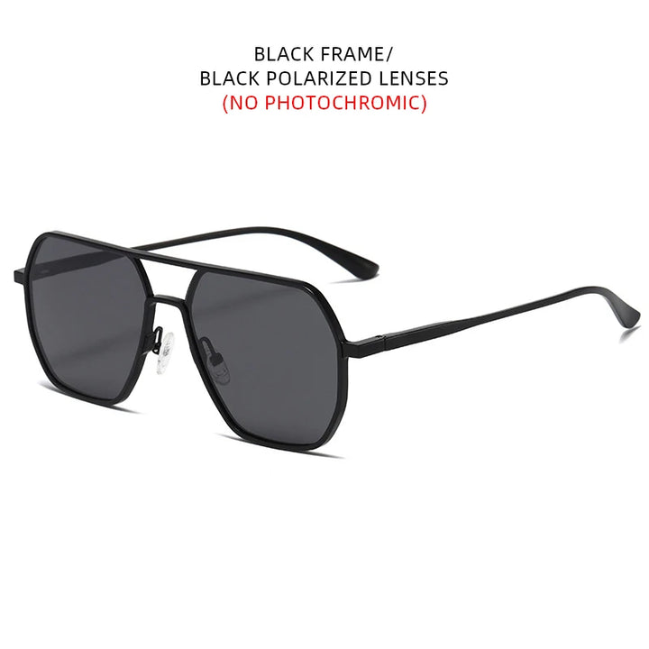 Luxury Metal Photochromic Sunglasses – Polarized, Chameleon Lenses, UV400