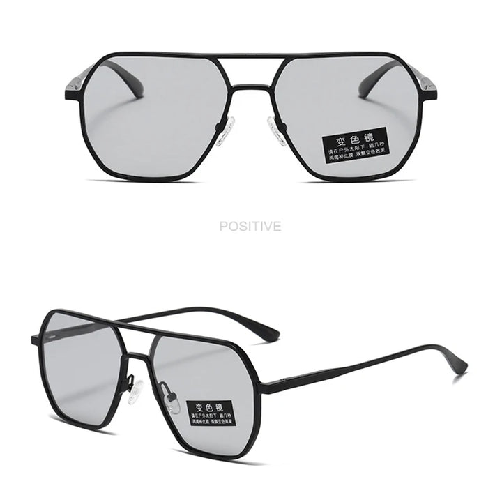 Luxury Metal Photochromic Sunglasses – Polarized, Chameleon Lenses, UV400